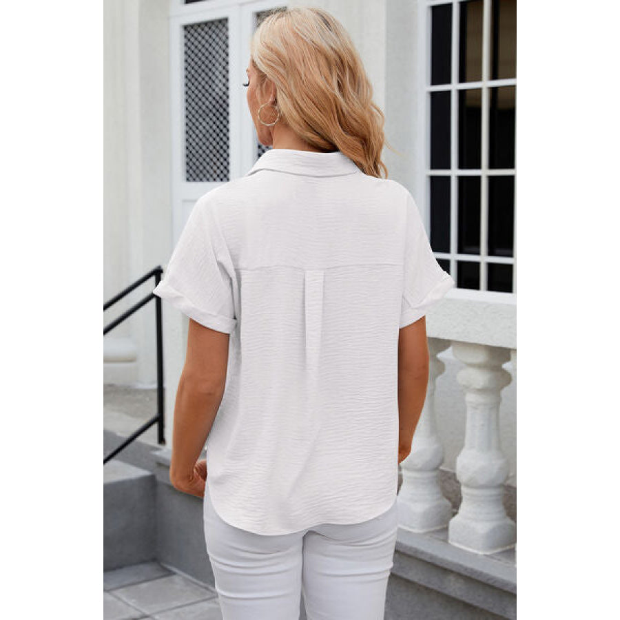 Button Up Short Sleeve Shirt Apparel and Accessories