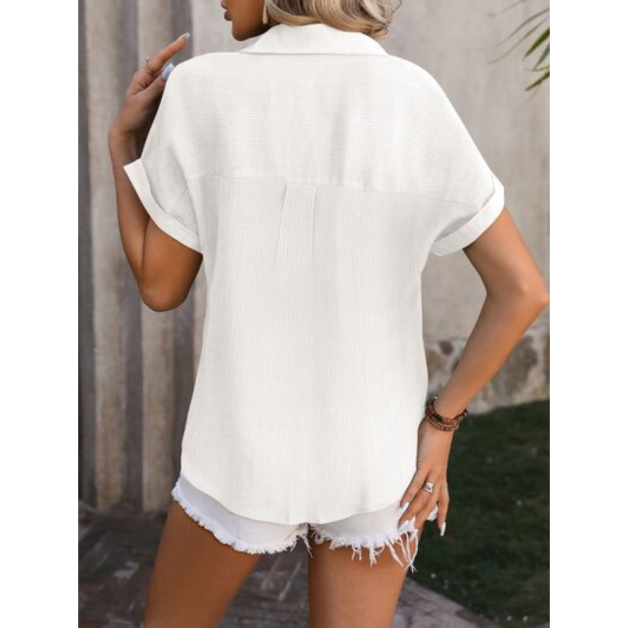 Button Up Short Sleeve Shirt Apparel and Accessories