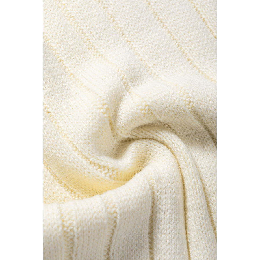 Cable Knit Turtleneck Sweater Vest Apparel and Accessories