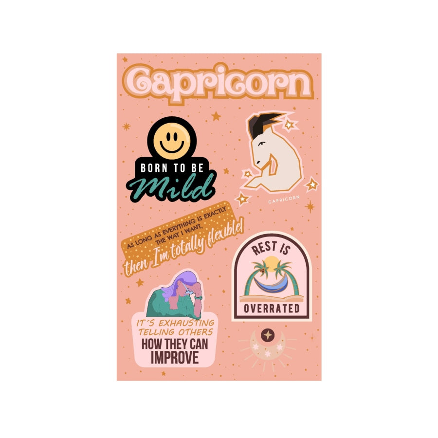 Capricorn Astrological Sticker Sheet sticker