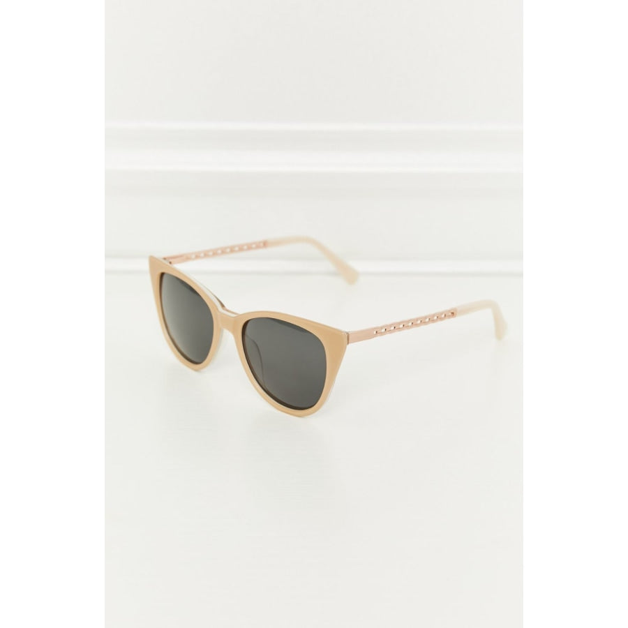 Cat-Eye Acetate Frame Sunglasses Mocha / One Size