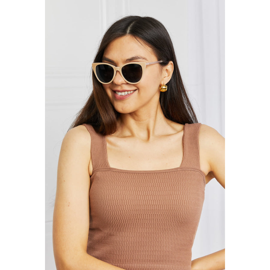 Cat-Eye Acetate Frame Sunglasses