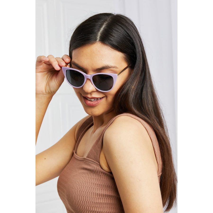 Cat-Eye Acetate Frame Sunglasses