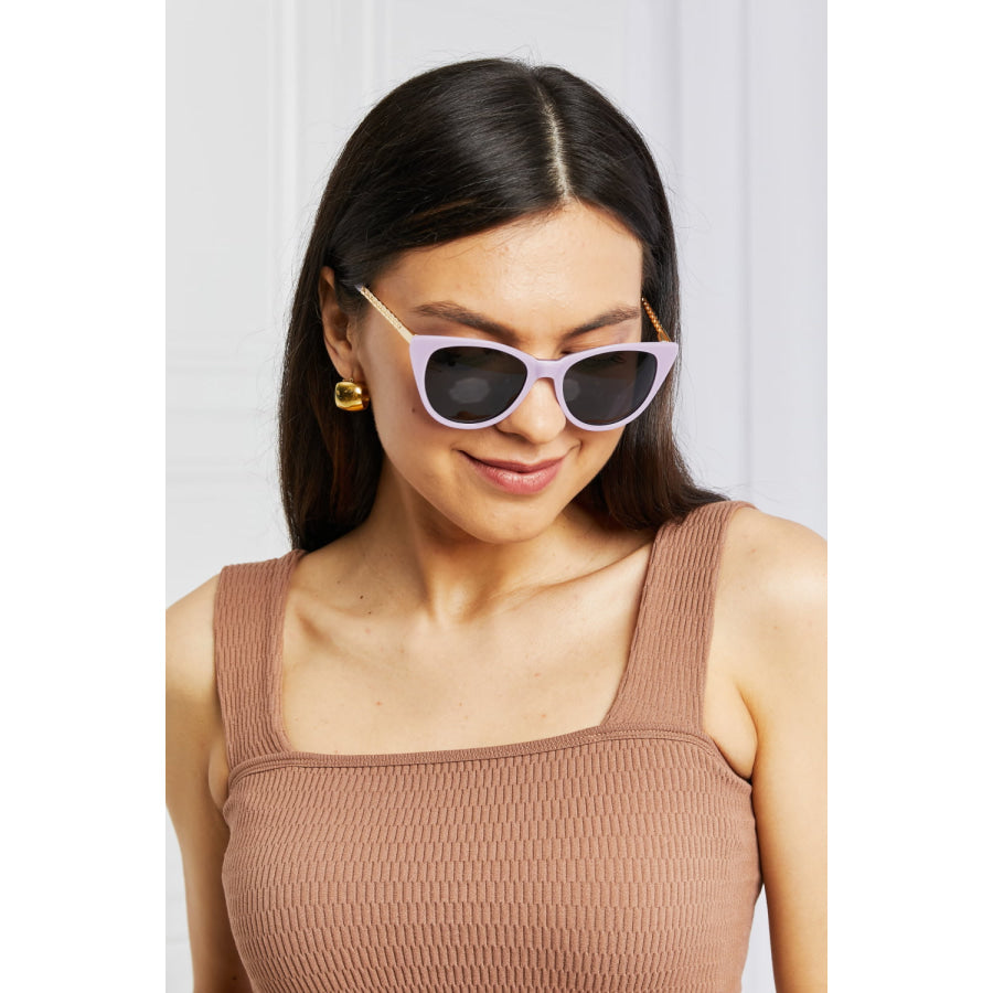 Cat-Eye Acetate Frame Sunglasses