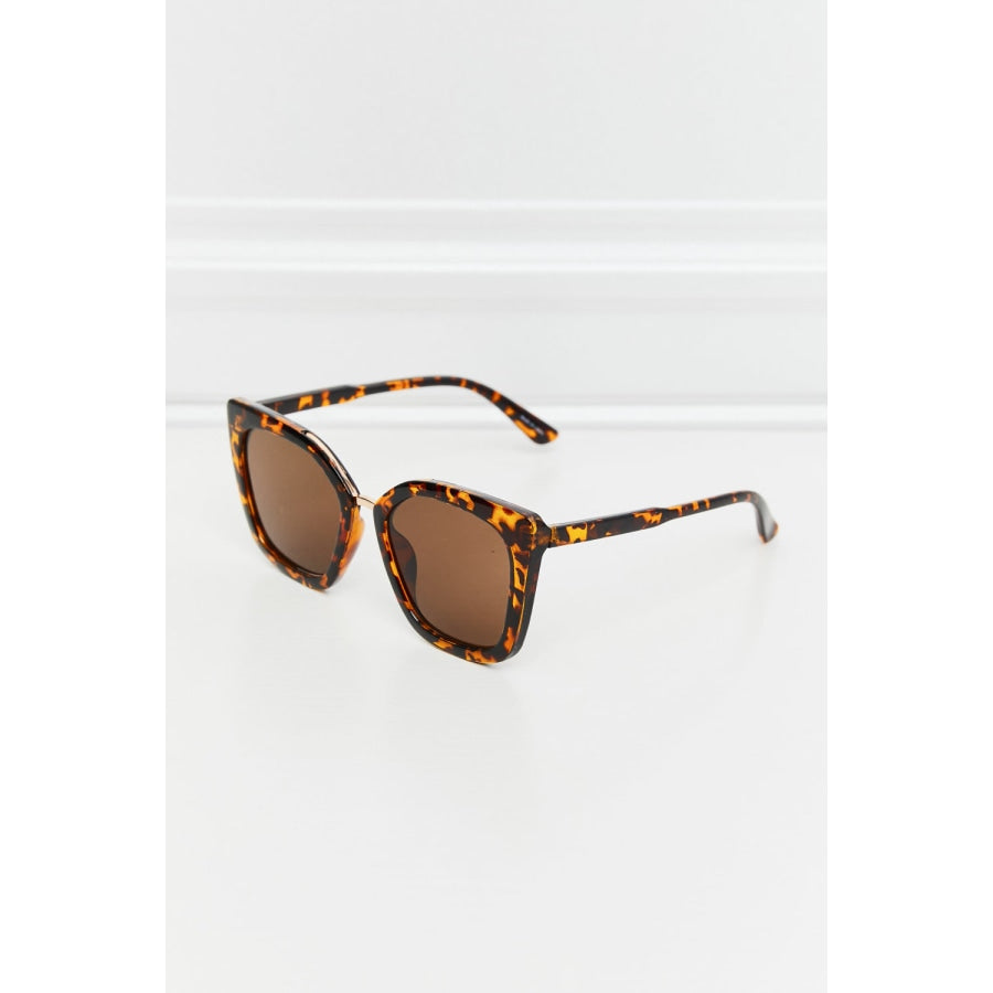 Cat Eye Full Rim Polycarbonate Sunglasses Tangerine / One Size