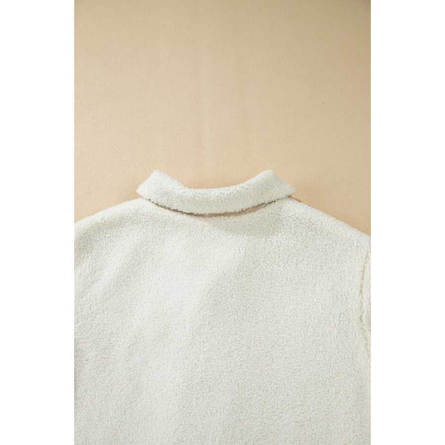 Chest Pocket Zip Up Fleece Jacket Apparel and Accessories