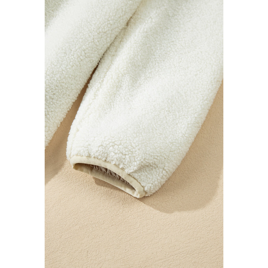 Chest Pocket Zip Up Fleece Jacket Apparel and Accessories