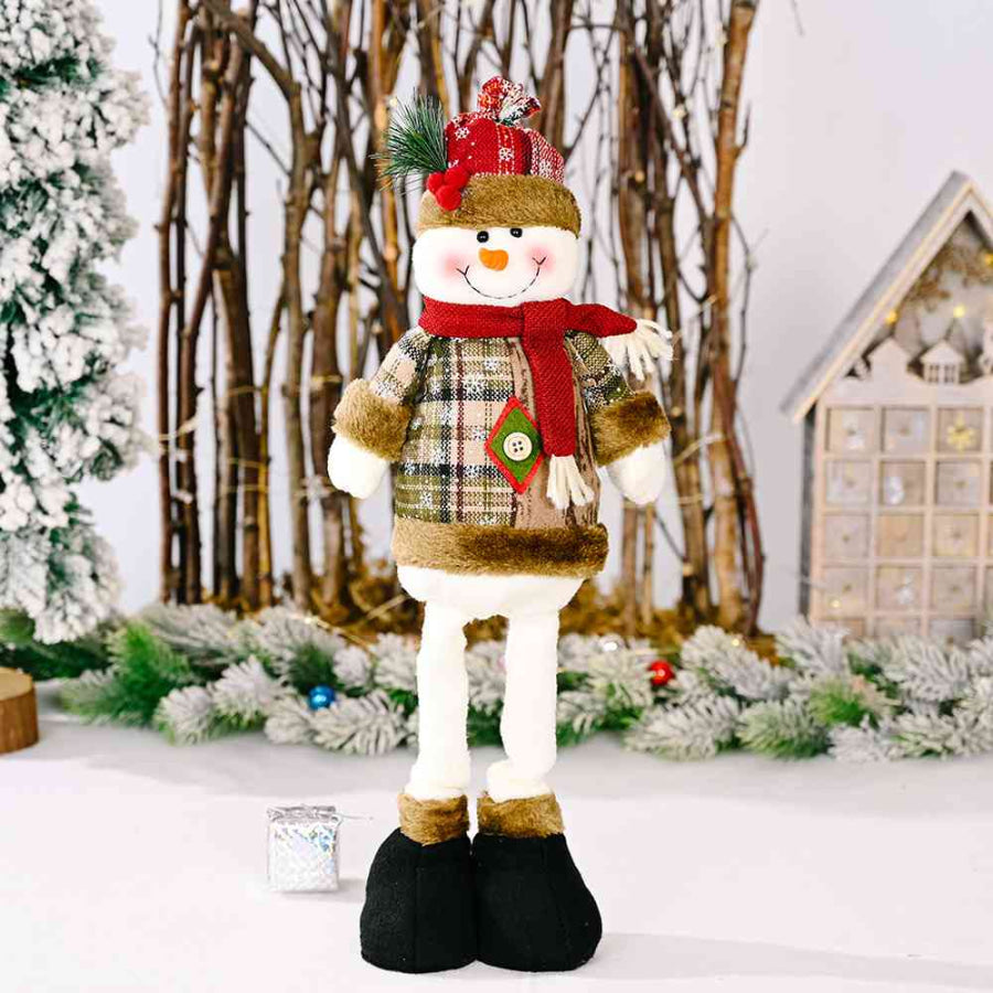 Christmas Telescopic Leg Doll Snowman / One Size