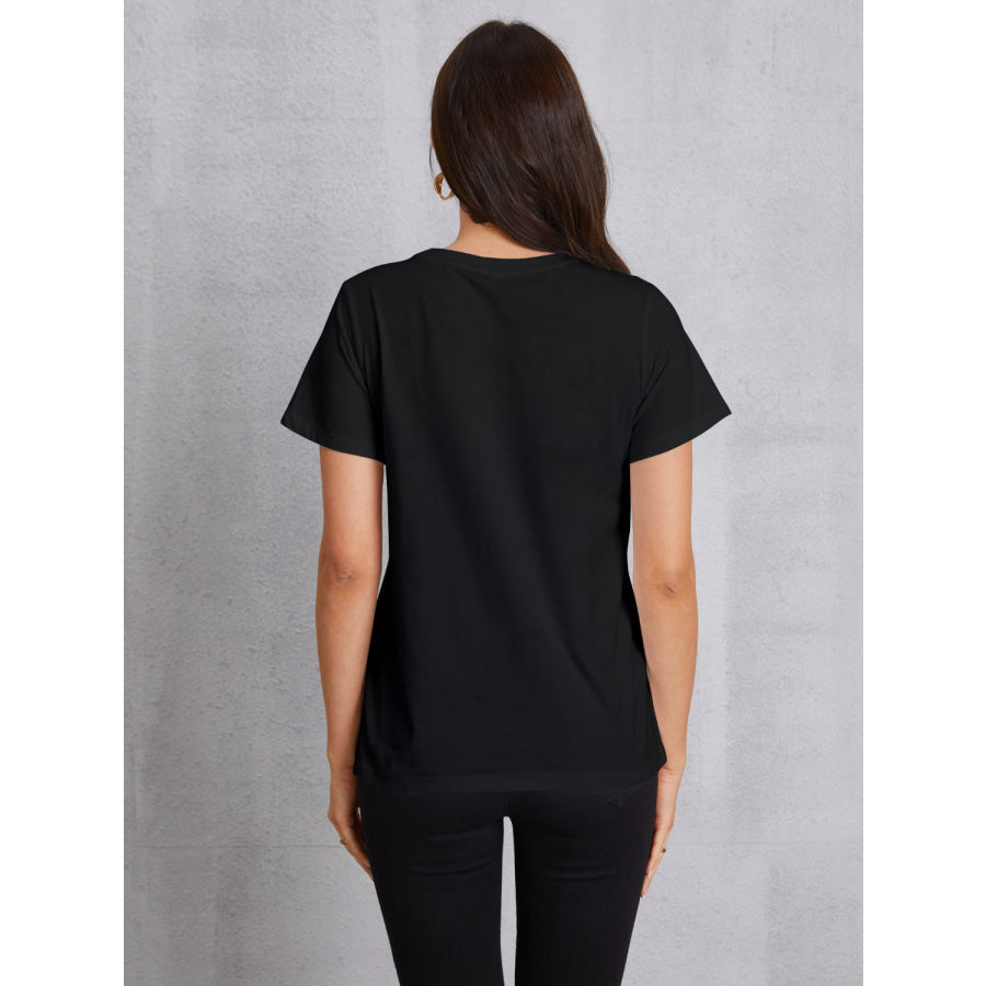 COFFEE Round Neck Short Sleeve T - Shirt Apparel and Accessories