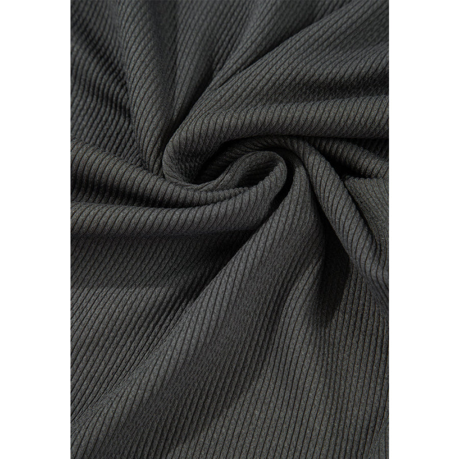 Color Block Collared Neck Long Sleeve Sweatshirt Apparel and Accessories