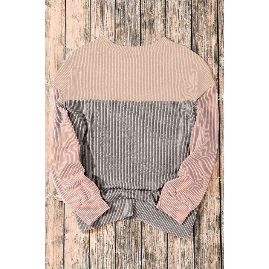 Color Block Dropped Shoulder T-Shirt Apparel and Accessories