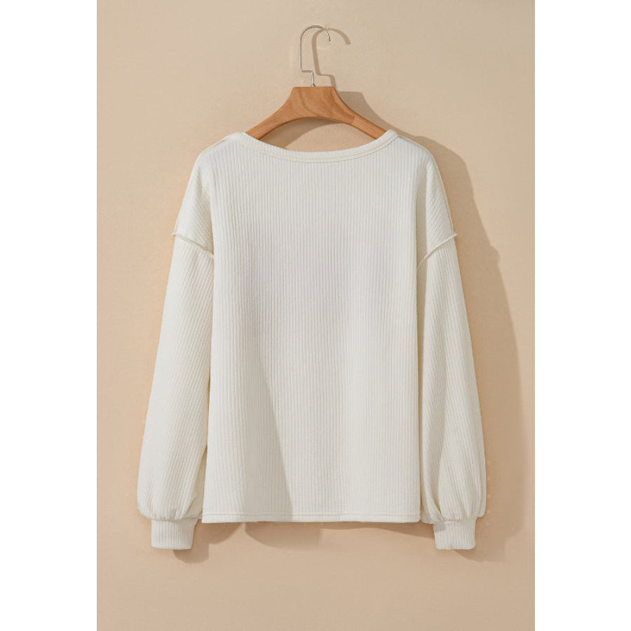 Color Block Long Sleeve Sweatshirt Apparel and Accessories