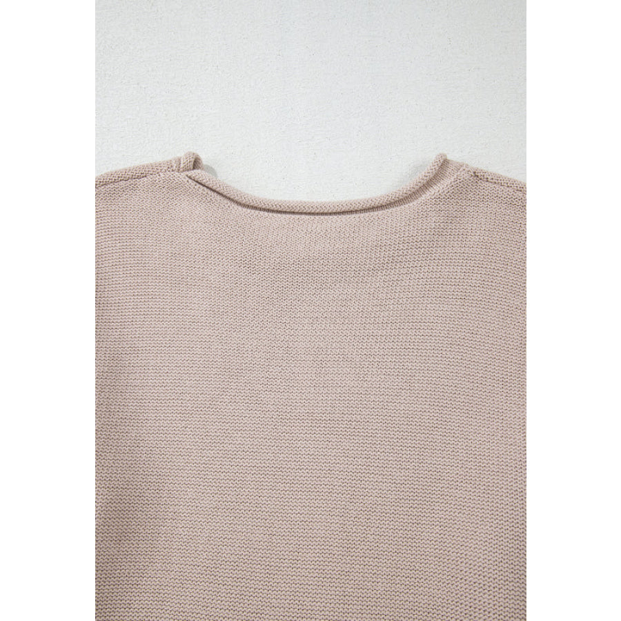 Color Block Round Neck Long Sleeve Sweater Apparel and Accessories