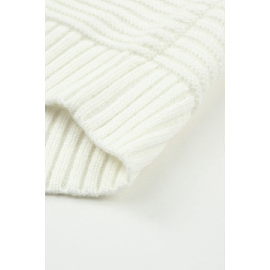 Color Block Round Neck Long Sleeve Sweater Apparel and Accessories