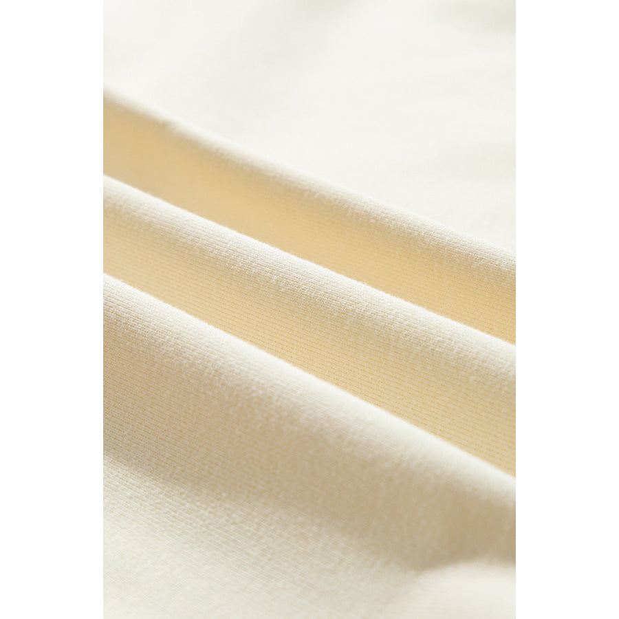 Color Block Star Side Slit Lantern Sleeve Sweatshirt Apparel and Accessories