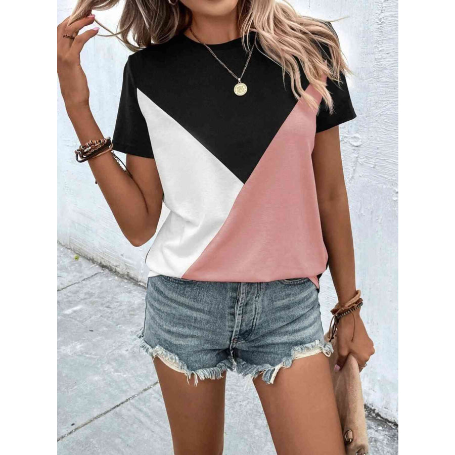 Color Block T-Shirt Clothing