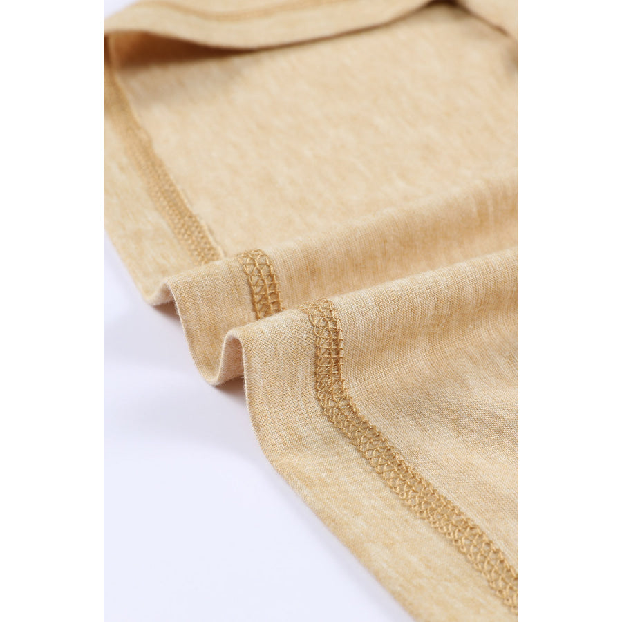 Color Block V-Neck Long Sleeve Top Apparel and Accessories