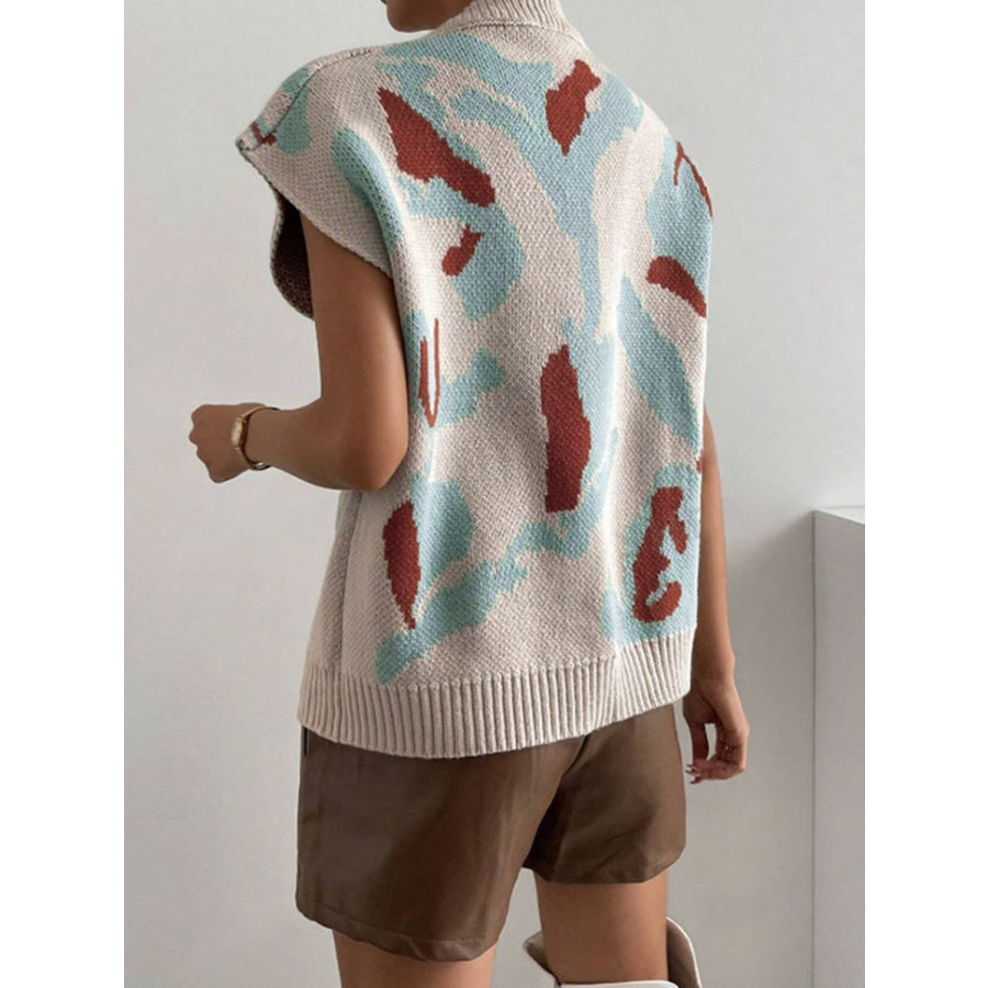 Color Block V-Neck Sweater Vest Apparel and Accessories