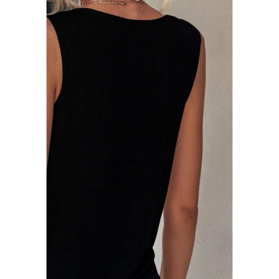 Color Block Wide Strap Tank Apparel and Accessories