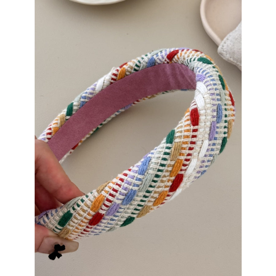 Colorful Polyester Hair Headband Mult / One Size Apparel and Accessories