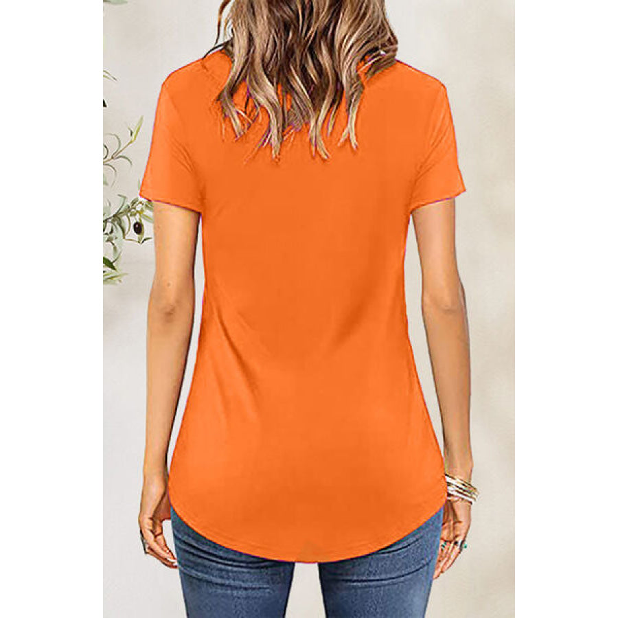 Crisscross Short Sleeve T-Shirt Apparel and Accessories