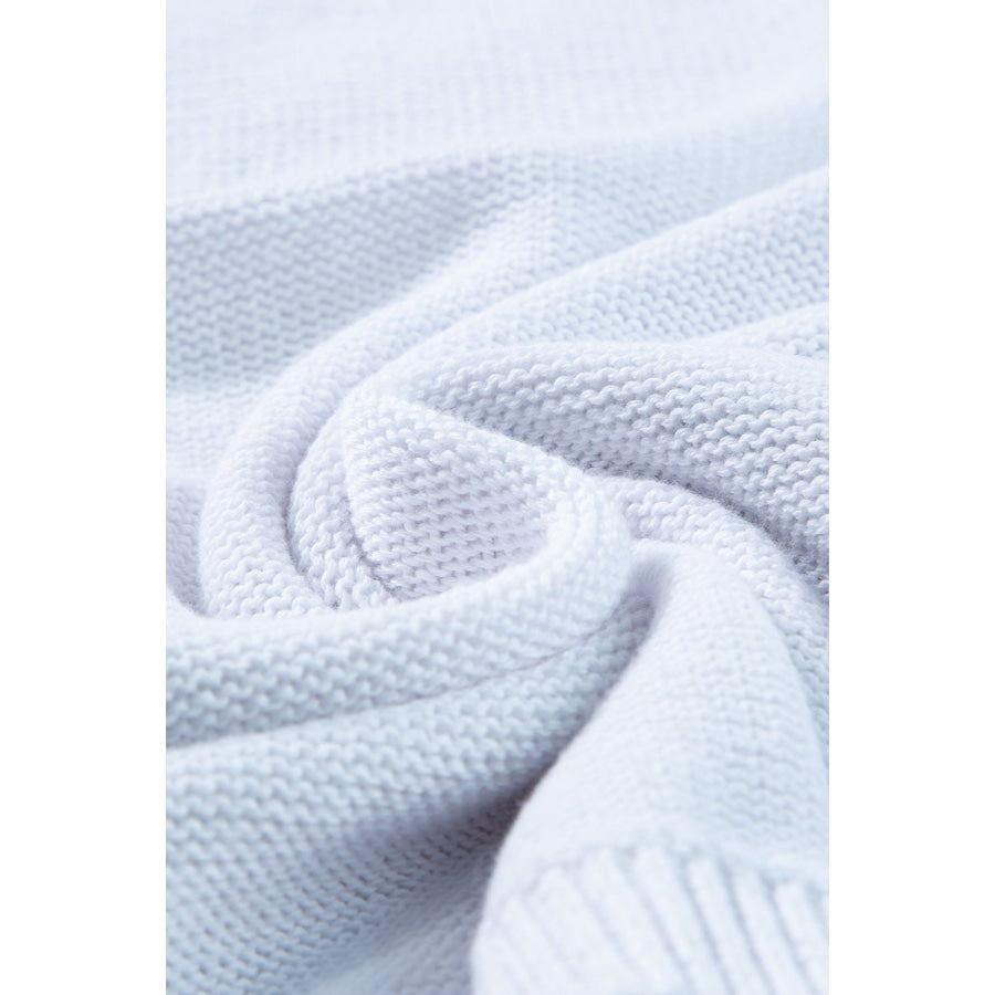 Crochet Flower Round Neck Sweater Vest Apparel and Accessories