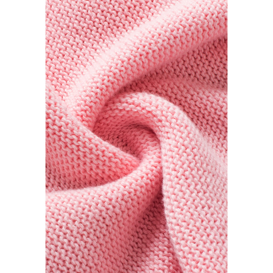 Crochet Flower Round Neck Sweater Vest Apparel and Accessories