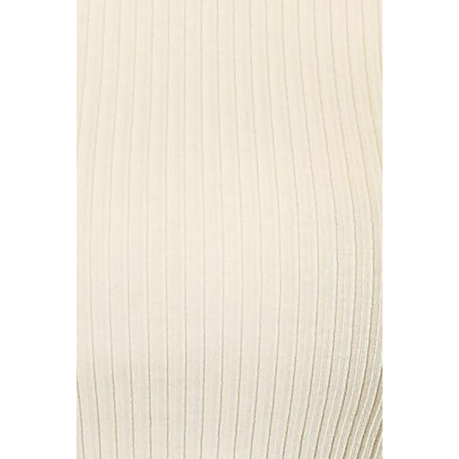 Culture Code Full Size Ribbed Round Neck Long Sleeve Top