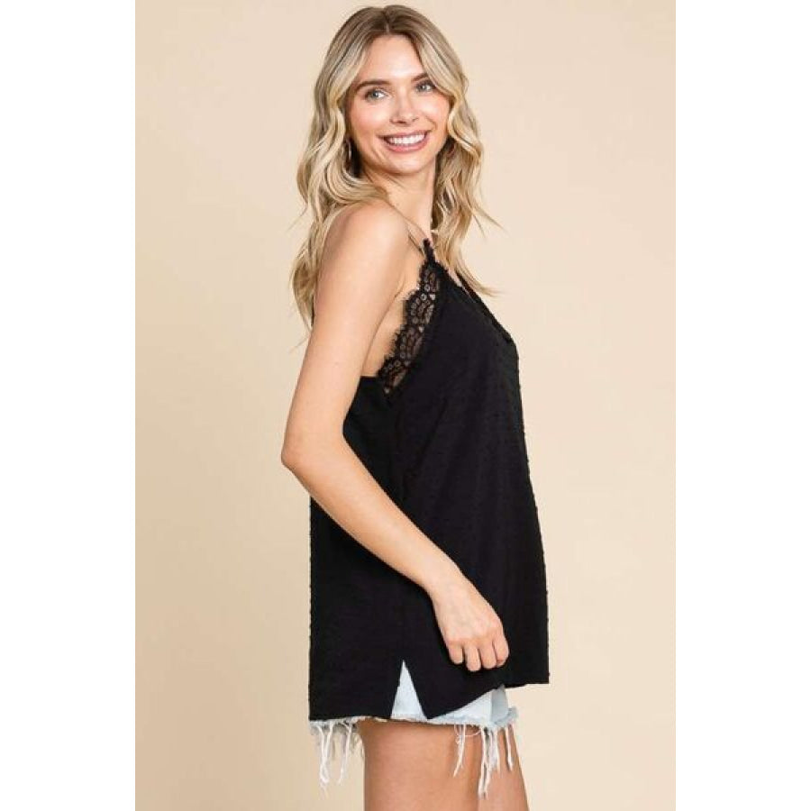 Culture Code Lace Detail Spaghetti Strap Cami Apparel and Accessories