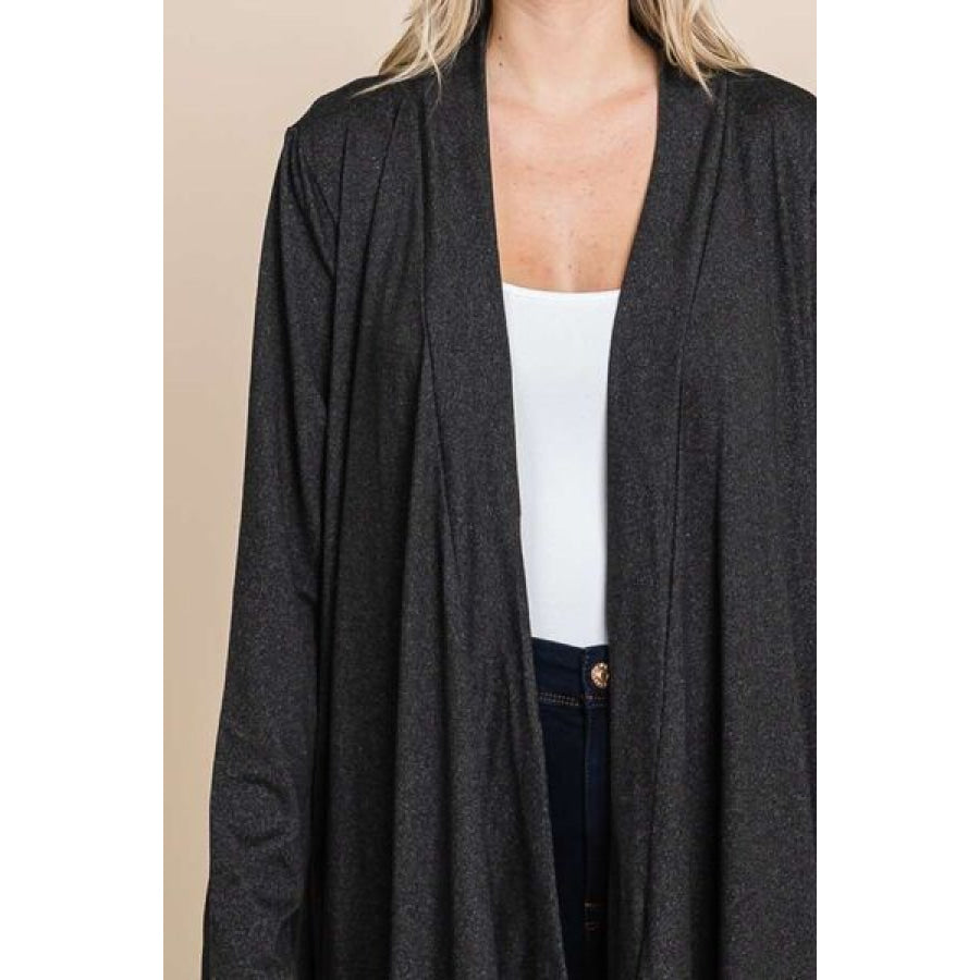 Culture Code Open Front Longline Cover Up with Pockets Apparel and Accessories