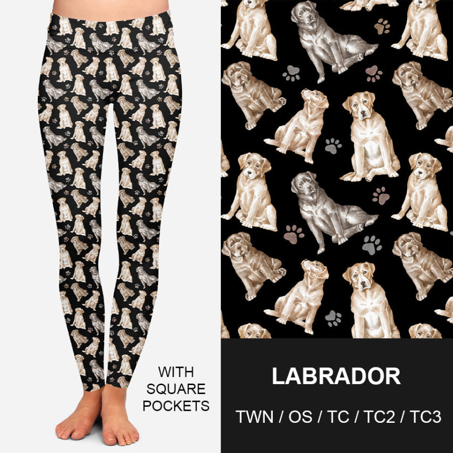 PREORDER Custom Design Leggings / Joggers with Pockets - Labrador - Closes 25 Nov - ETA early Mar 2023 Loungewear