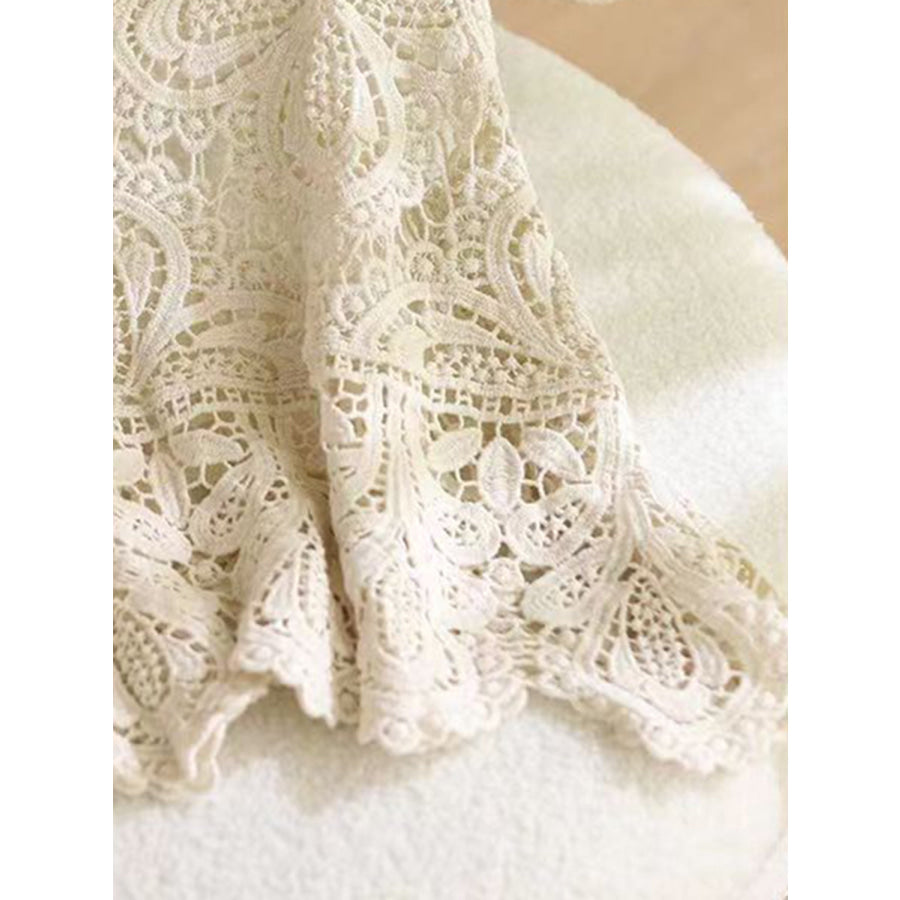 Cutout Scoop Neck Sleeveless Knit Cover Up Apparel and Accessories