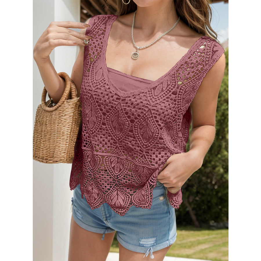 Cutout Wide Strap Cover-Up Apparel and Accessories