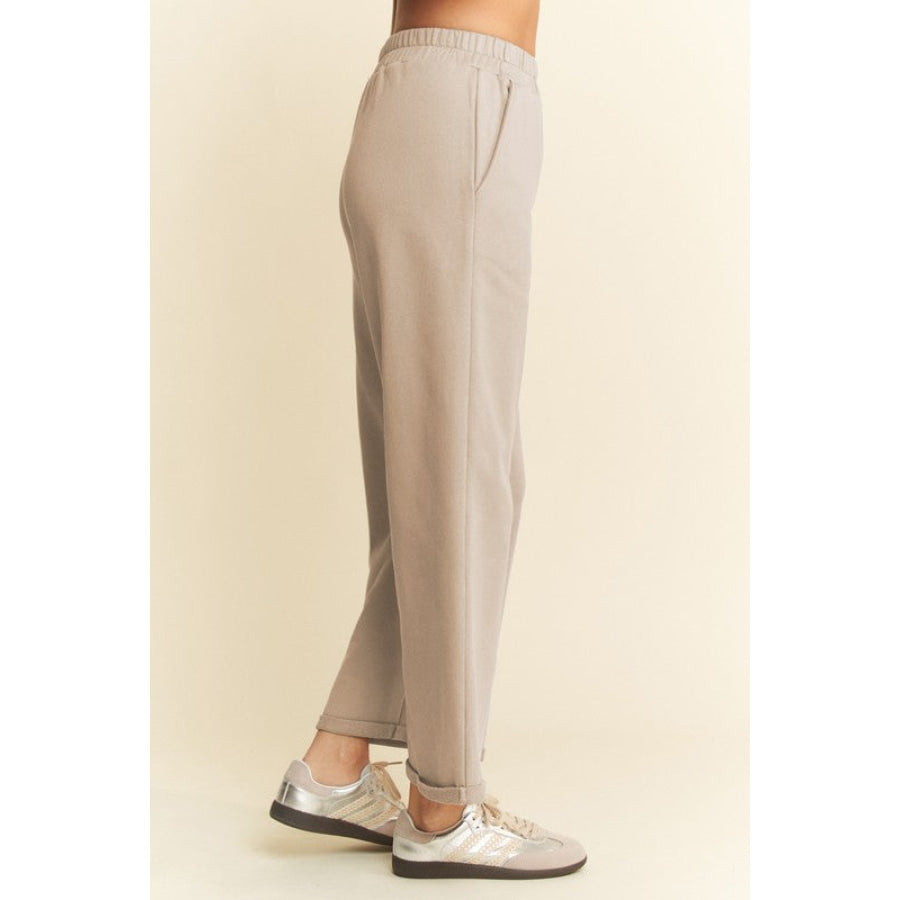 Davi & Dani Round Neck Short Sleeve Top and Pants Set Apparel and Accessories