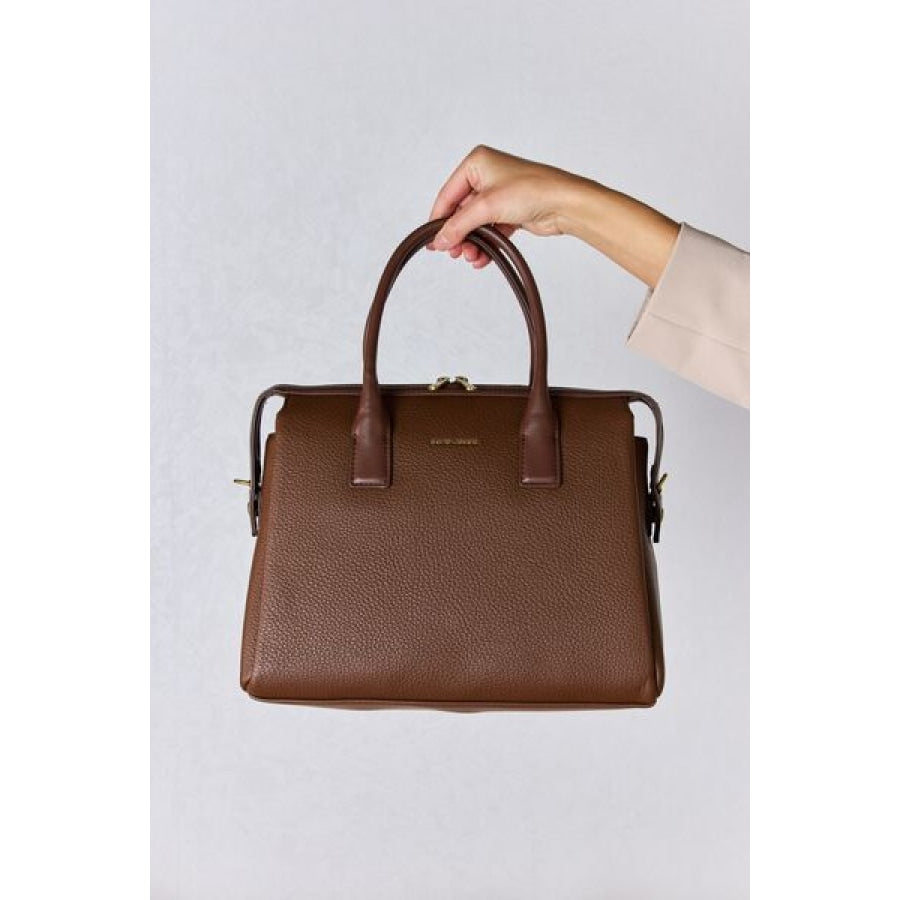 David Jones Medium PU Leather Handbag Apparel and Accessories