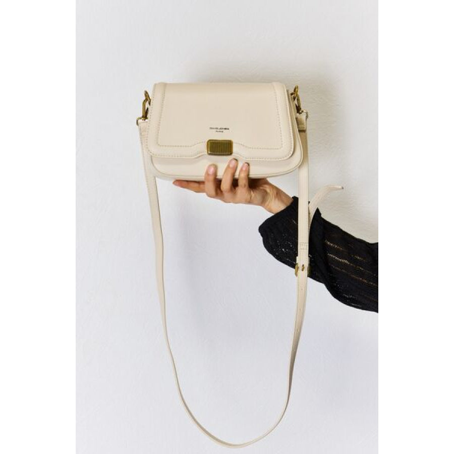 David Jones PU Leather Crossbody Bag Apparel and Accessories