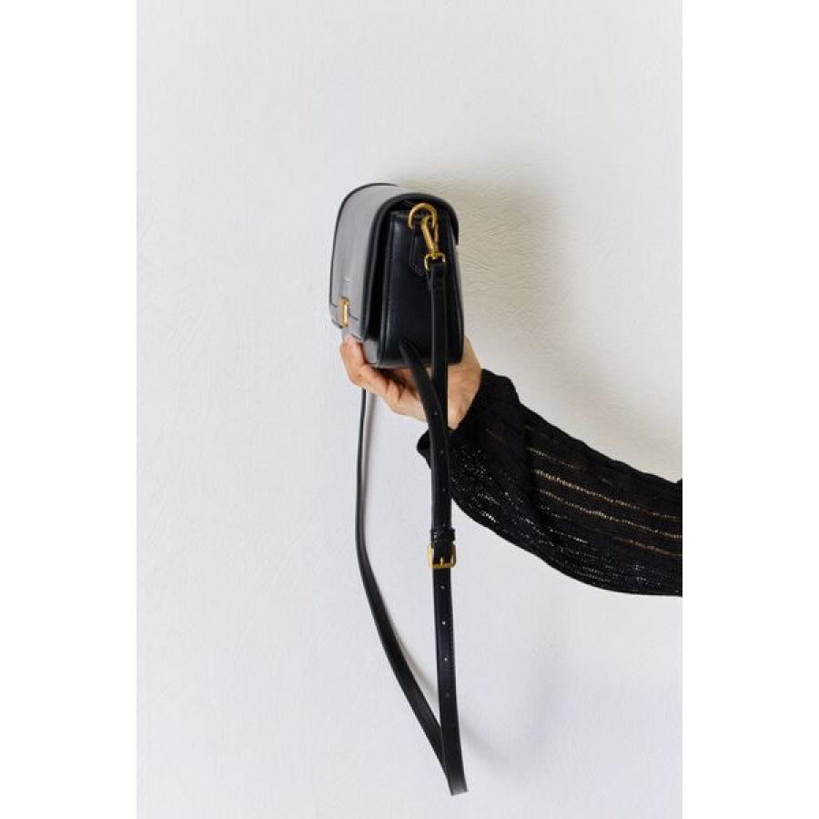 David Jones PU Leather Crossbody Bag Apparel and Accessories