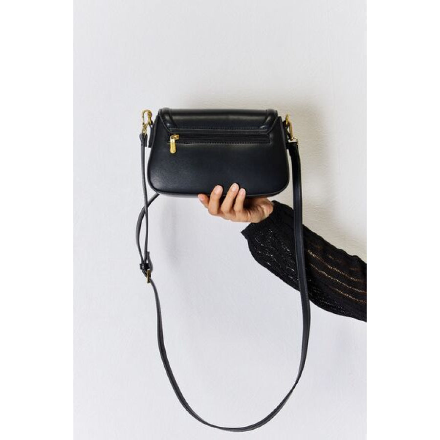 David Jones PU Leather Crossbody Bag Apparel and Accessories