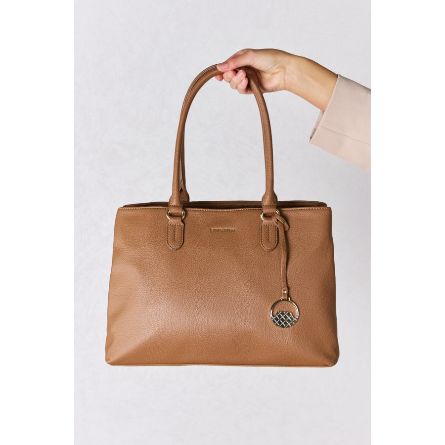David Jones Structured Leather Handbag Handbags