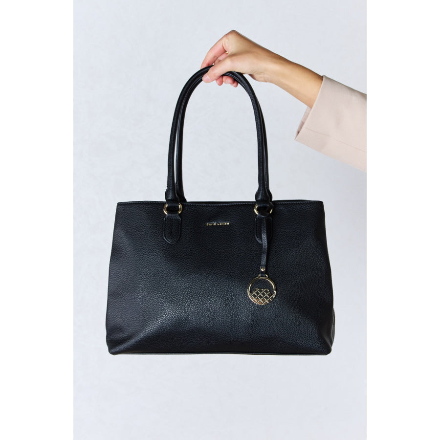 David Jones Structured Leather Handbag Handbags