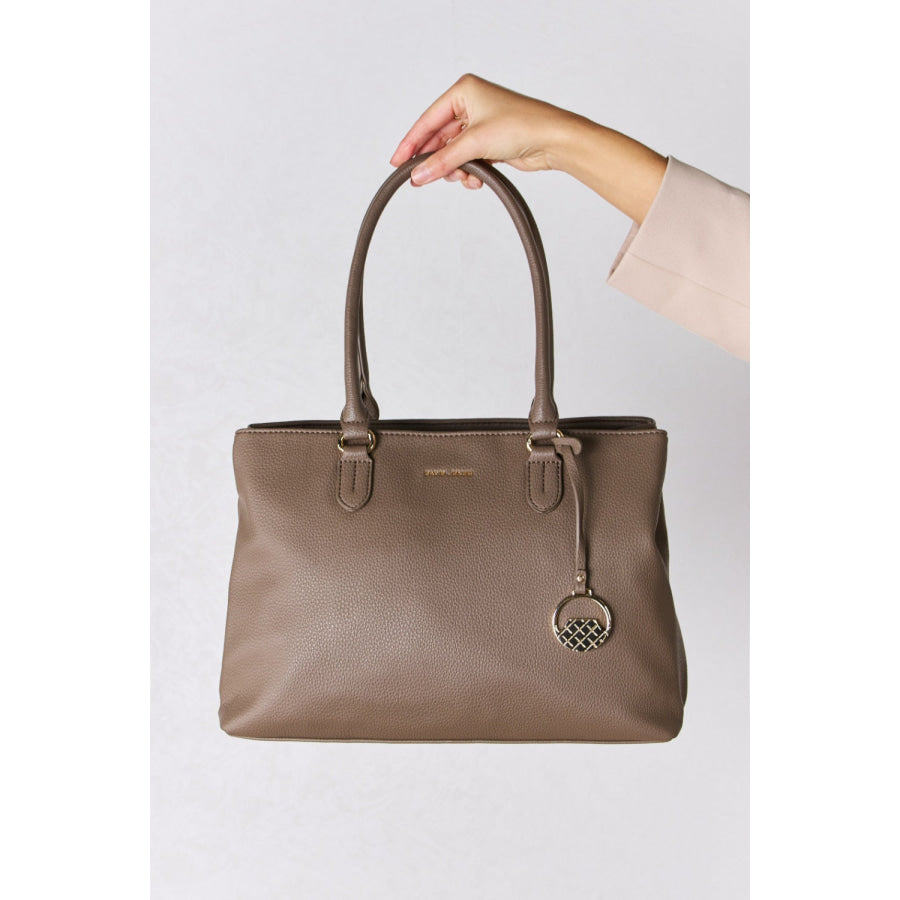 David Jones Structured Leather Handbag Handbags