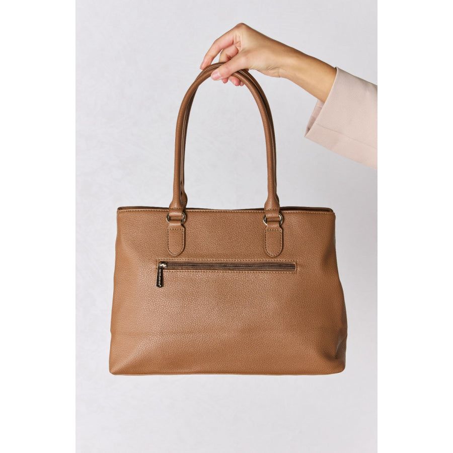 David Jones Structured Leather Handbag Handbags
