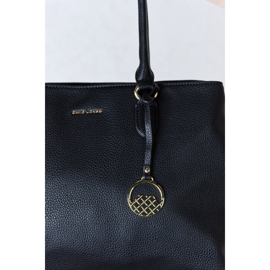 David Jones Structured Leather Handbag Handbags