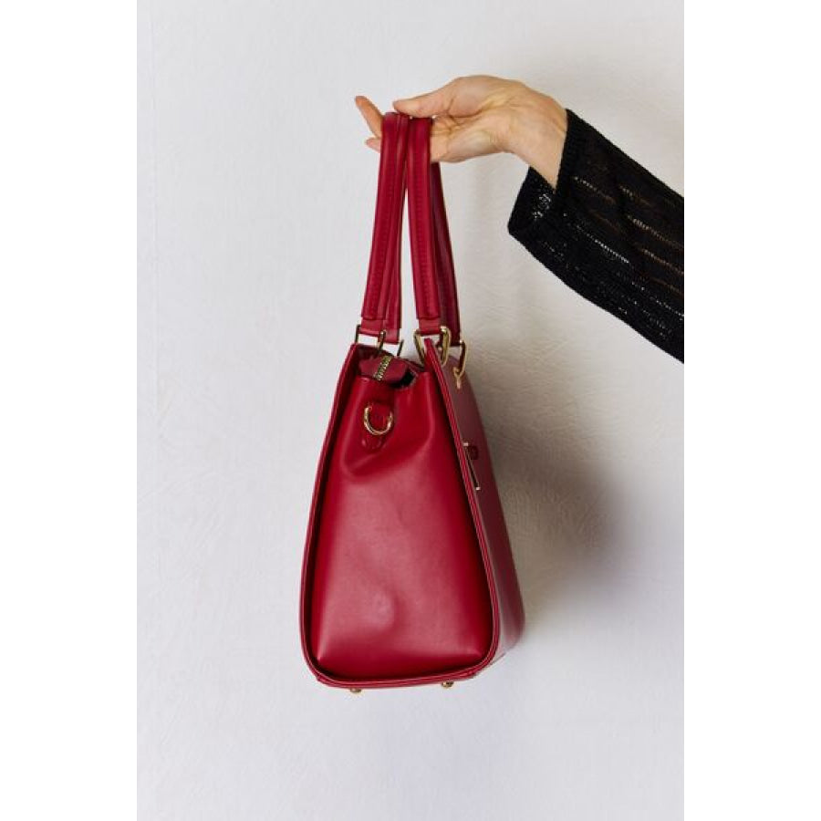 David Jones Texture PU Leather Handbag Apparel and Accessories