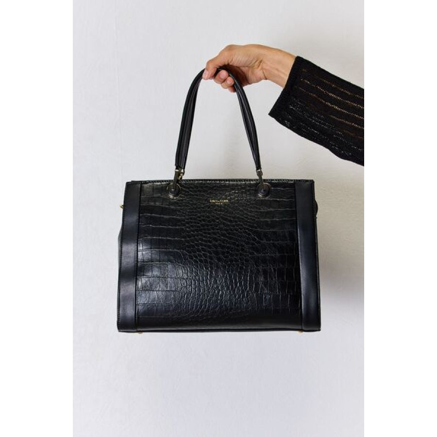 David Jones Texture PU Leather Handbag Apparel and Accessories