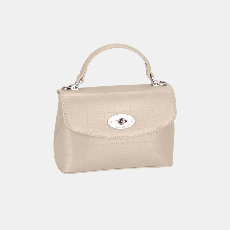 David Jones Texture PU Leather Handbag Camel / One Size Handbags