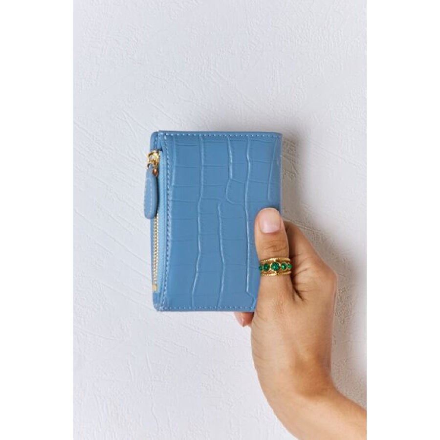 David Jones Texture PU Leather Mini Wallet Apparel and Accessories