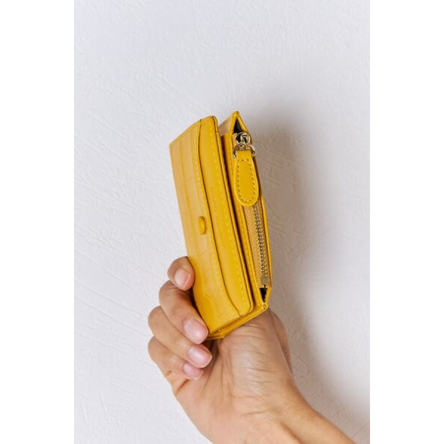 David Jones Texture PU Leather Mini Wallet Apparel and Accessories