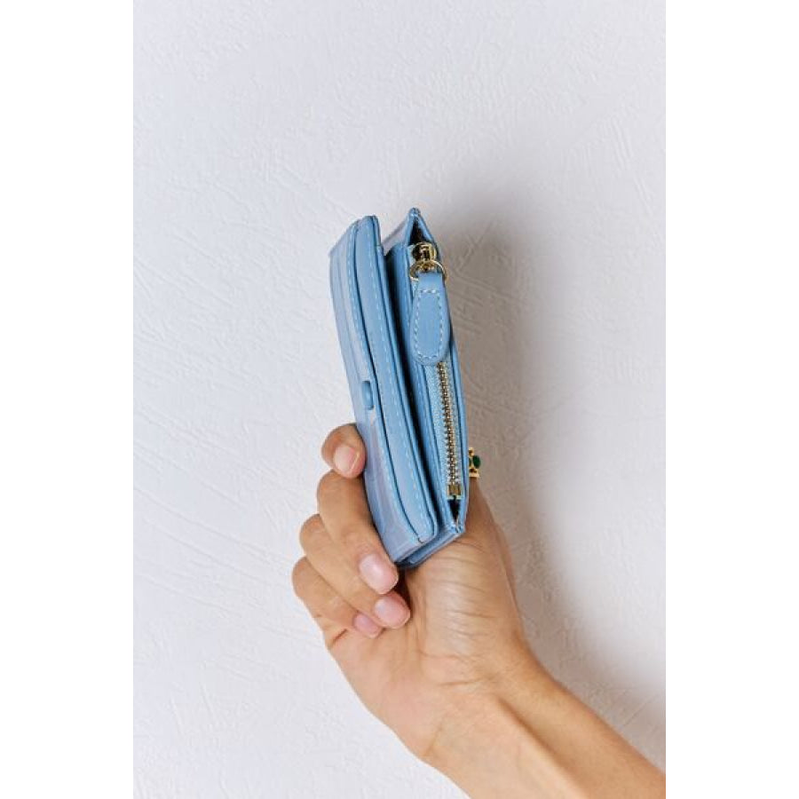 David Jones Texture PU Leather Mini Wallet Apparel and Accessories