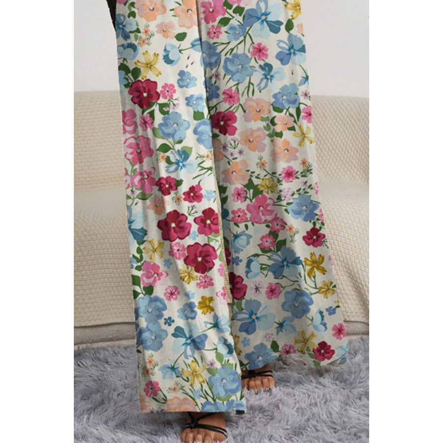 Decorative Button Spaghetti Strap Wide Leg Jumpsuit Apparel and Accessories